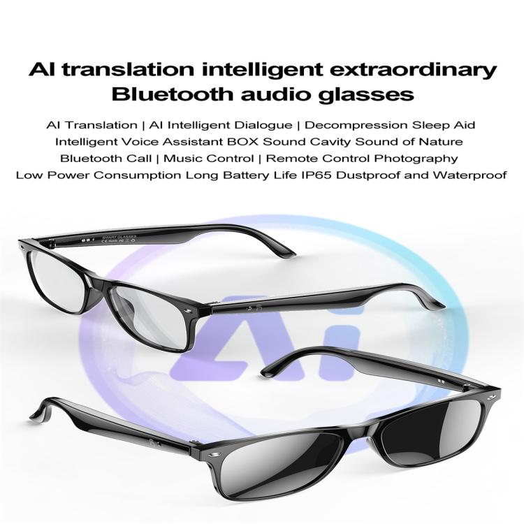 W100 Smart Glasses, Support AI Conversation / AI Intelligent Translation / Bluetooth Call(White)