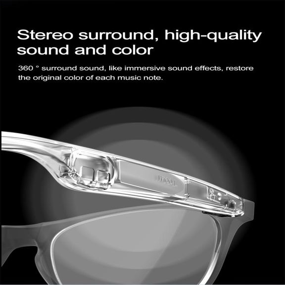 W100 Smart Glasses, Support AI Conversation / AI Intelligent Translation / Bluetooth Call(White)