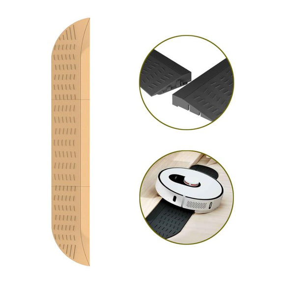 JUNSUNMAY For Ecovacs / iRobot / Mijia / Dreame Sweeping Robot Universal Threshold Bars Ramp Mat(Yellow)