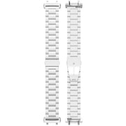 For Amazfit T-REX 3 Three Beads Stainless Steel Metal Watch Band(Silver)