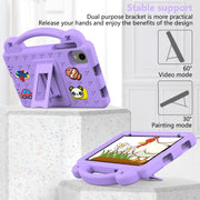For Alldocube iPlay 60 Mini Pro Handle Kickstand Children EVA Shockproof Tablet Case(Light Purple)