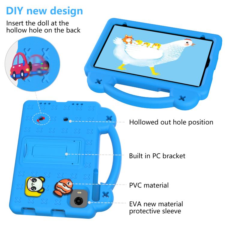 For Alldocube iPlay Mini 2 2024 Handle Kickstand Children EVA Shockproof Tablet Case(Sky Blue)