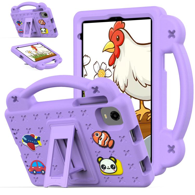 For Alldocube iPlay Mini 2 2024 Handle Kickstand Children EVA Shockproof Tablet Case(Light Purple) - CUBE by PMC TechLife | Online Shopping South Africa | PMC TechLife | Buy Now Pay Later Mobicred