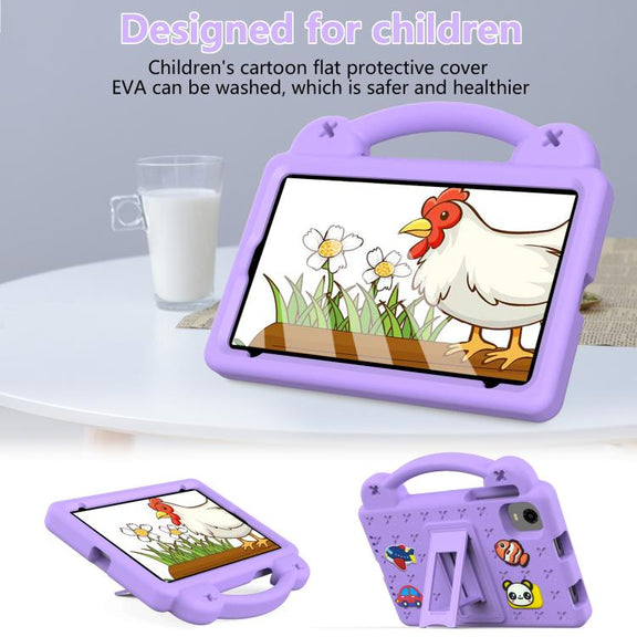 For Alldocube iPlay Mini 2 2024 Handle Kickstand Children EVA Shockproof Tablet Case(Light Purple)