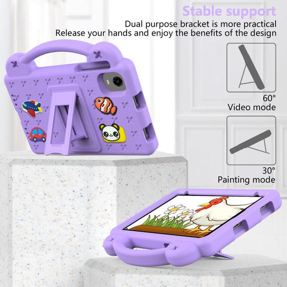 For Alldocube iPlay Mini 2 2024 Handle Kickstand Children EVA Shockproof Tablet Case(Light Purple)