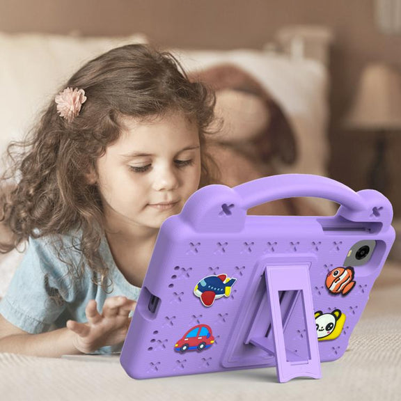 For Alldocube iPlay Mini 2 2024 Handle Kickstand Children EVA Shockproof Tablet Case(Light Purple)