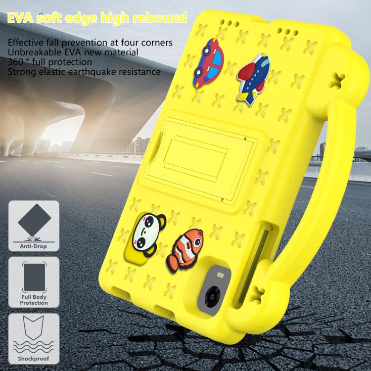 For Alldocube iPlay Mini 2 2024 Handle Kickstand Children EVA Shockproof Tablet Case(Yellow)