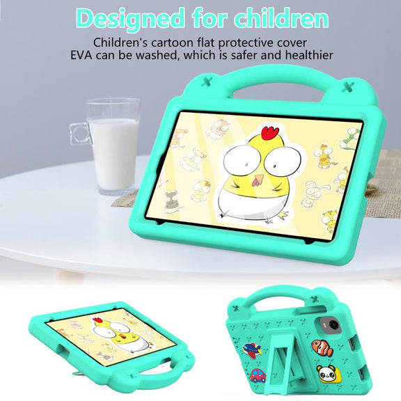 For Alldocube iPlay 60 Mini Turbo 2024 Handle Kickstand Children EVA Shockproof Tablet Case(Mint Green)