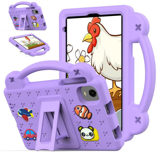 For Alldocube iPlay 60 Mini Turbo 2024 Handle Kickstand Children EVA Shockproof Tablet Case(Light Purple)