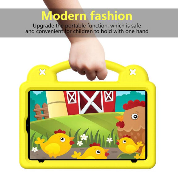 For Alldocube iPlay 60 Mini Turbo 2024 Handle Kickstand Children EVA Shockproof Tablet Case(Yellow)