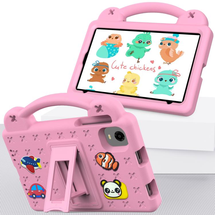 For Alldocube iPlay 50 Mini Pro 2023 8.4 Handle Kickstand Children EVA Shockproof Tablet Case(Pink)