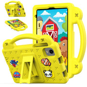 For Alldocube iPlay 50 Mini Pro 2023 8.4 Handle Kickstand Children EVA Shockproof Tablet Case(Yellow)