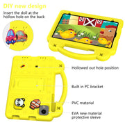 For Alldocube iPlay 50 Mini Pro 2023 8.4 Handle Kickstand Children EVA Shockproof Tablet Case(Yellow)