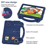 For Alldocube iPlay 50 Mini Pro 2023 8.4 Handle Kickstand Children EVA Shockproof Tablet Case(Navy Blue)