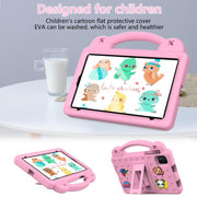 For NEC Lavie Tab T11 T1155 2024 Handle Kickstand Children EVA Shockproof Tablet Case(Pink)
