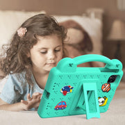 For NEC Lavie Tab T11 T1155 2024 Handle Kickstand Children EVA Shockproof Tablet Case(Mint Green)