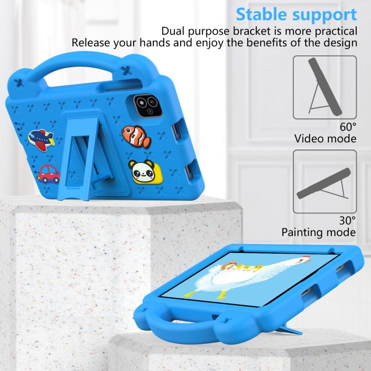For NEC Lavie Tab T11 T1155 2024 Handle Kickstand Children EVA Shockproof Tablet Case(Sky Blue) - Others by PMC TechLife | Online Shopping South Africa | PMC TechLife | Buy Now Pay Later Mobicred