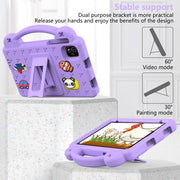 For NEC Lavie Tab T11 T1155 2024 Handle Kickstand Children EVA Shockproof Tablet Case(Light Purple)