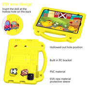 For NEC Lavie Tab T11 T1155 2024 Handle Kickstand Children EVA Shockproof Tablet Case(Yellow)