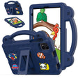For NEC Lavie Tab T11 T1155 2024 Handle Kickstand Children EVA Shockproof Tablet Case(Navy Blue) - Others by PMC TechLife | Online Shopping South Africa | PMC TechLife | Buy Now Pay Later Mobicred