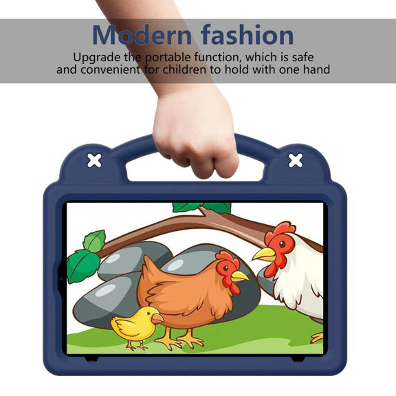 For NEC Lavie Tab T11 T1155 2024 Handle Kickstand Children EVA Shockproof Tablet Case(Navy Blue)
