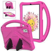 For NEC Lavie Tab T9 9 inch 2024 EVA Shockproof Tablet Case with Holder(Rose Red)