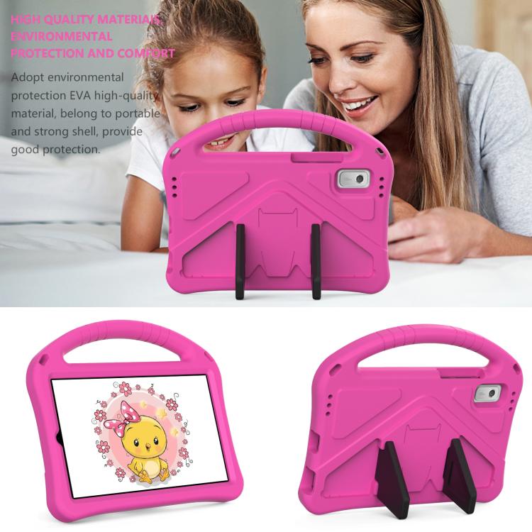 For NEC Lavie Tab T9 9 inch 2024 EVA Shockproof Tablet Case with Holder(Rose Red)