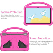 For NEC Lavie Tab T11 T1195  EVA Shockproof Tablet Case with Holder(Rose Red)