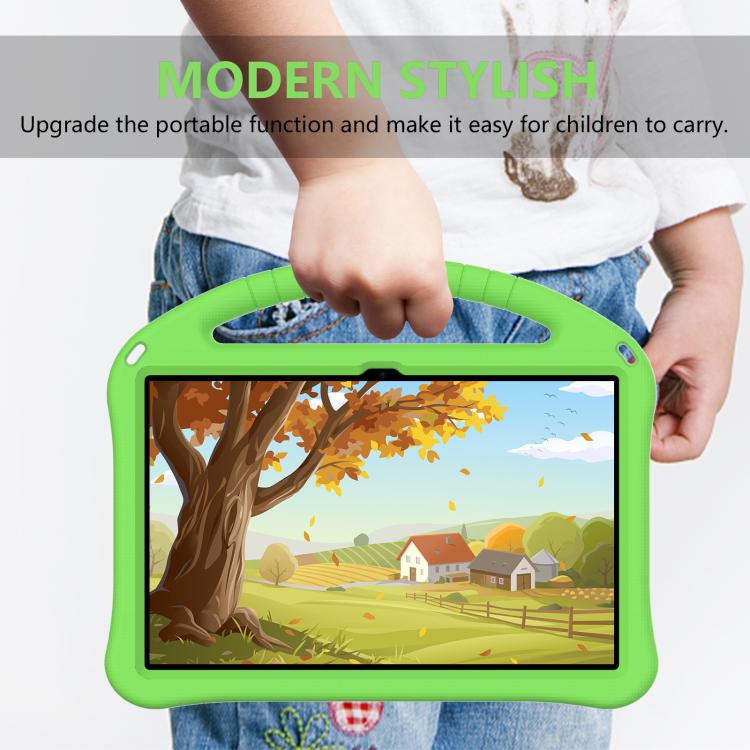 For NEC Lavie Tab T11 T1195  EVA Shockproof Tablet Case with Holder(Green)