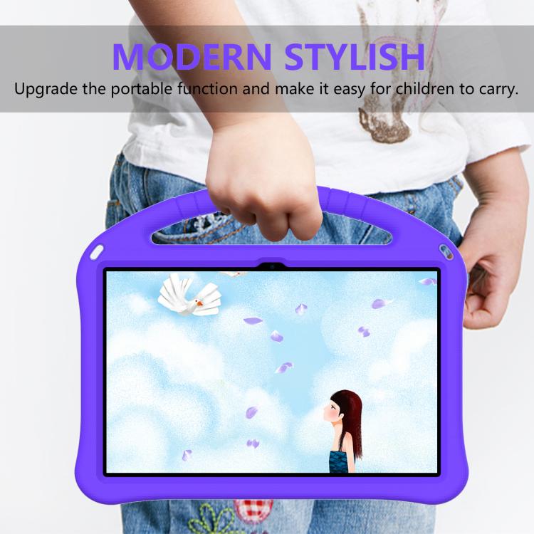 For NEC Lavie Tab T11  T1175FAS EVA Shockproof Tablet Case with Holder(Purple)