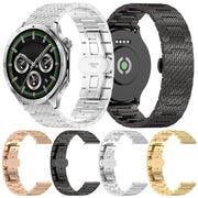 For OPPO Watch X2 Twill Texture Stainless Steel Metal Watch Band(Silver)