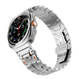 For Samsung Galaxy Watch 7 Ultra 47mm Stainless Steel Butterfly Buckle Metal Watch Band(Silver) - free shipping - PMC TechLife - Order now!