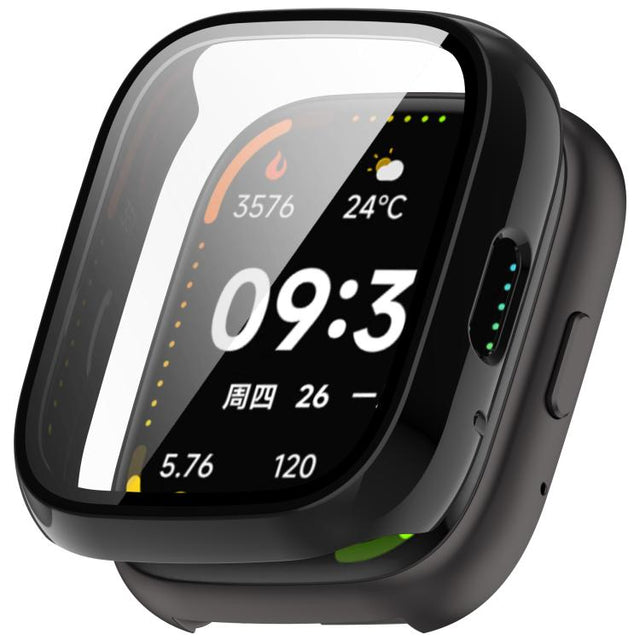 For Lexin Watch 3 Tempered Film Integrated PC Watch Protective Case(Black)