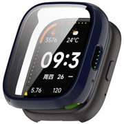 For Lexin Watch 3 Tempered Film Integrated PC Watch Protective Case(Ink Blue)