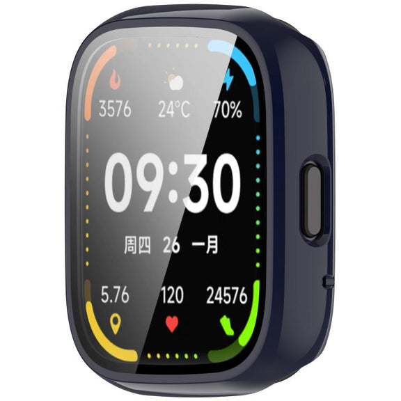 For Lexin Watch 3 Tempered Film Integrated PC Watch Protective Case(Ink Blue)