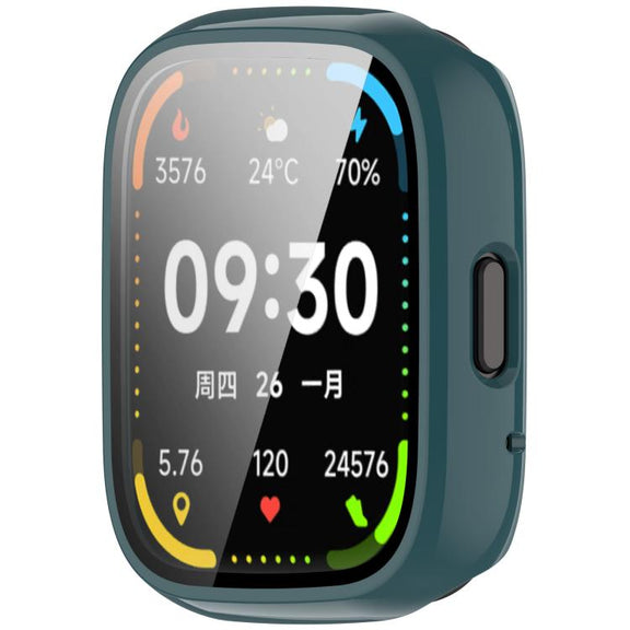For Lexin Watch 3 Tempered Film Integrated PC Watch Protective Case(Pine Green)
