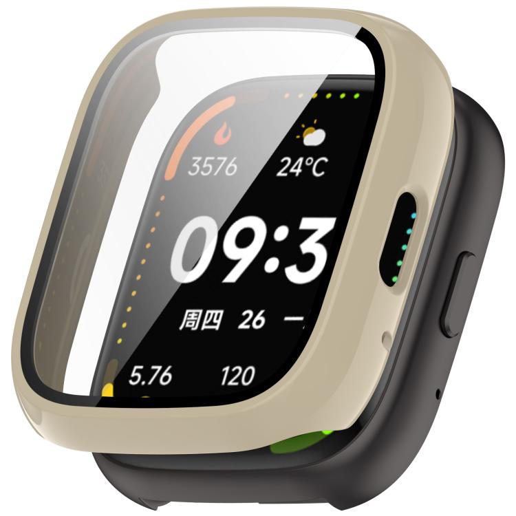 For Lexin Watch 3 Tempered Film Integrated PC Watch Protective Case(Ivory White) - Watch Case by PMC TechLife | Online Shopping South Africa | PMC TechLife | Buy Now Pay Later Mobicred