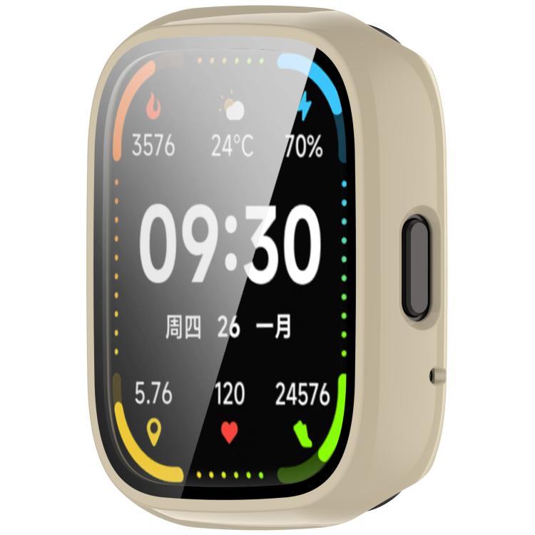 For Lexin Watch 3 Tempered Film Integrated PC Watch Protective Case(Ivory White)