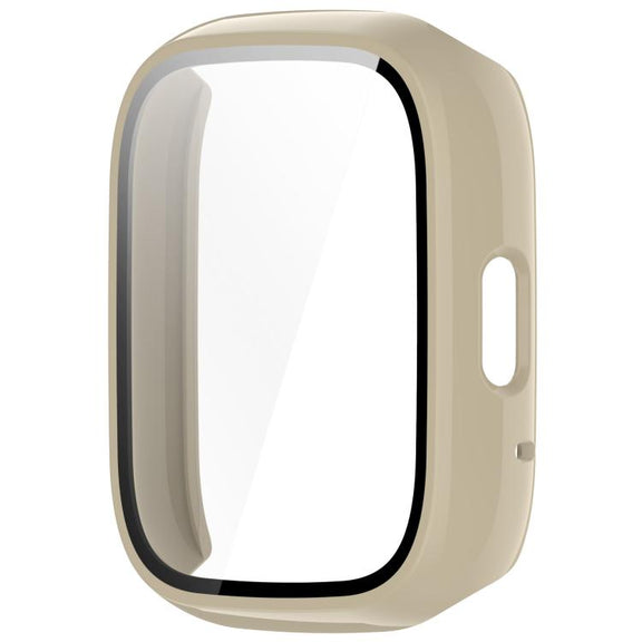 For Lexin Watch 3 Tempered Film Integrated PC Watch Protective Case(Ivory White)