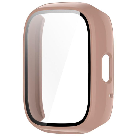 For Lexin Watch 3 Tempered Film Integrated PC Watch Protective Case(Cherry Pink)