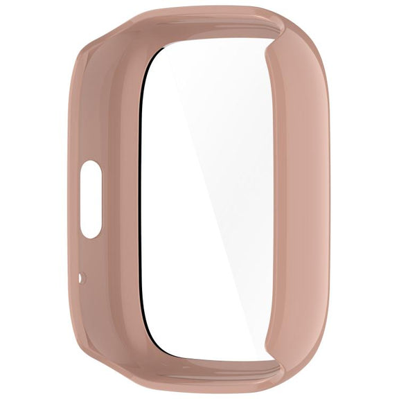 For Lexin Watch 3 Tempered Film Integrated PC Watch Protective Case(Cherry Pink)