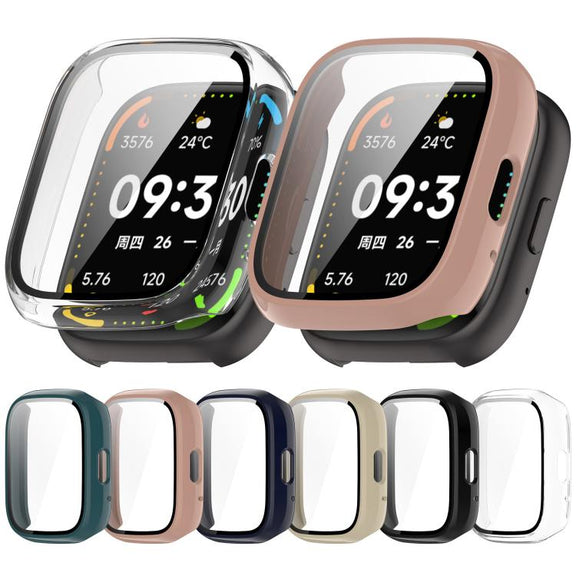 For Lexin Watch 3 Tempered Film Integrated PC Watch Protective Case(Black)