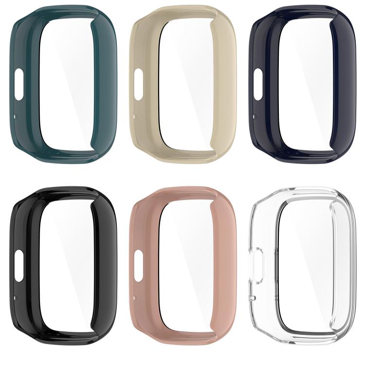 For Lexin Watch 3 Tempered Film Integrated PC Watch Protective Case(Ink Blue)