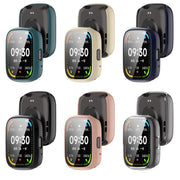 For Lexin Watch 3 Tempered Film Integrated PC Watch Protective Case(Black)