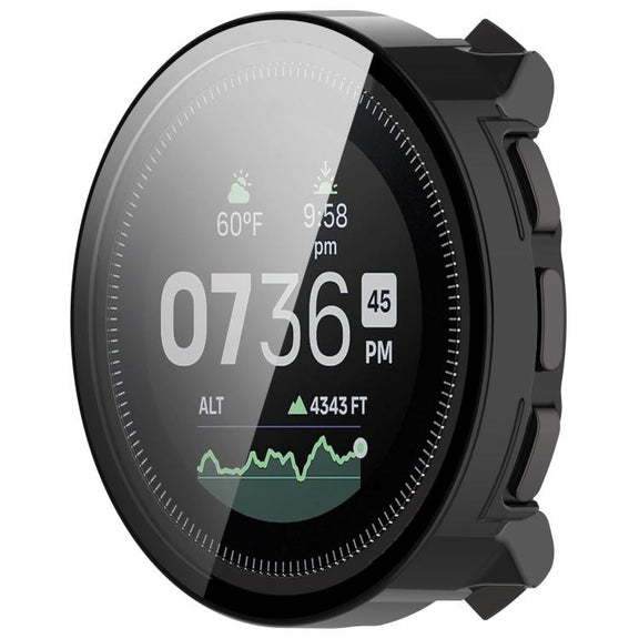 For Suunto Vertical Tempered Film Integrated PC Watch Protective Case(Black)