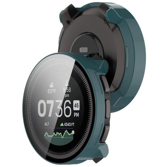 For Suunto Vertical Tempered Film Integrated PC Watch Protective Case(Pine Green)