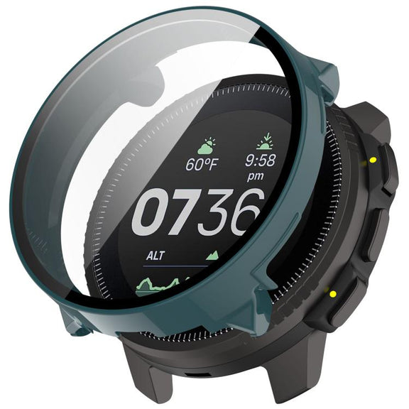 For Suunto Vertical Tempered Film Integrated PC Watch Protective Case(Pine Green)