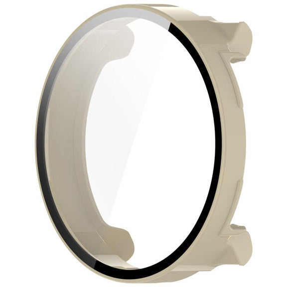 For Suunto Vertical Tempered Film Integrated PC Watch Protective Case(Ivory White)