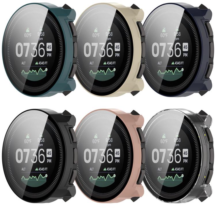 For Suunto Vertical Tempered Film Integrated PC Watch Protective Case(Ivory White)