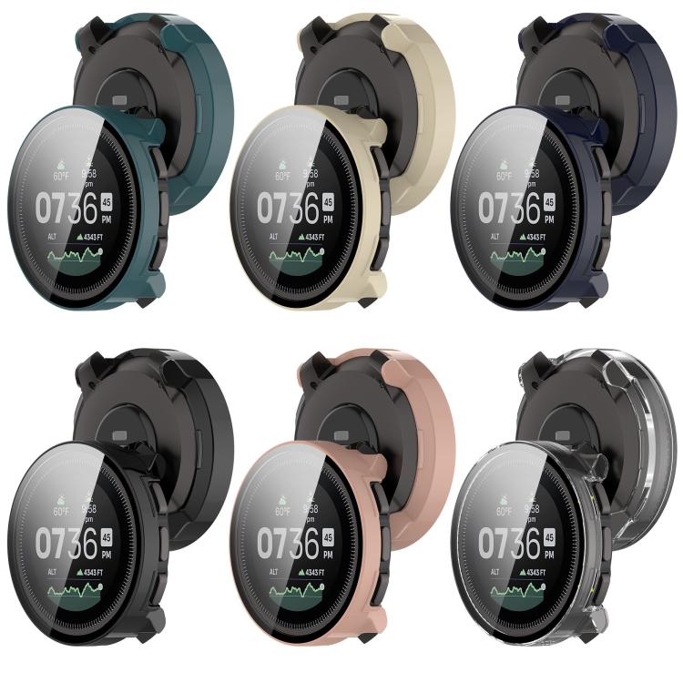 For Suunto Vertical Tempered Film Integrated PC Watch Protective Case(Ivory White)